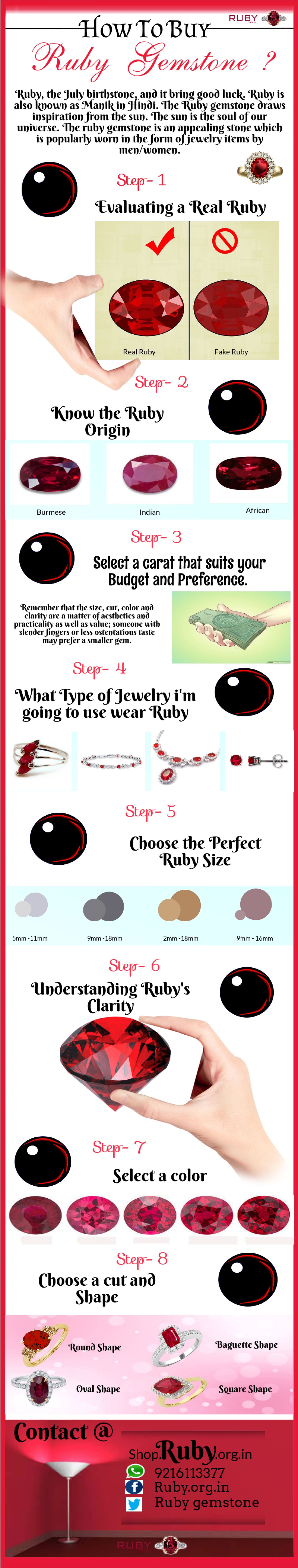 8 Steps Before Buying Ruby Gemstone